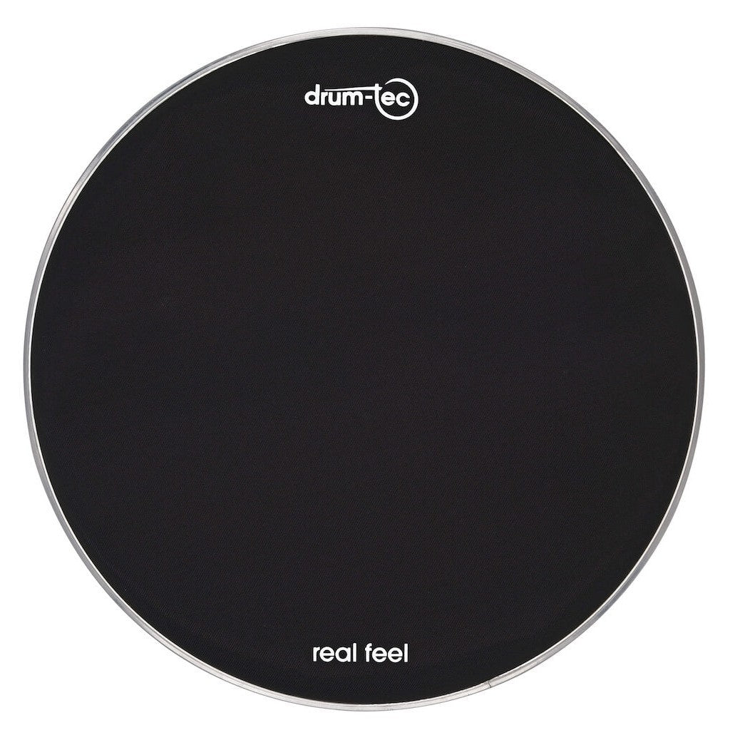 Drum-Tec Mesh Head Real Feel 24"BD Black - Drum Center Of Portsmouth
