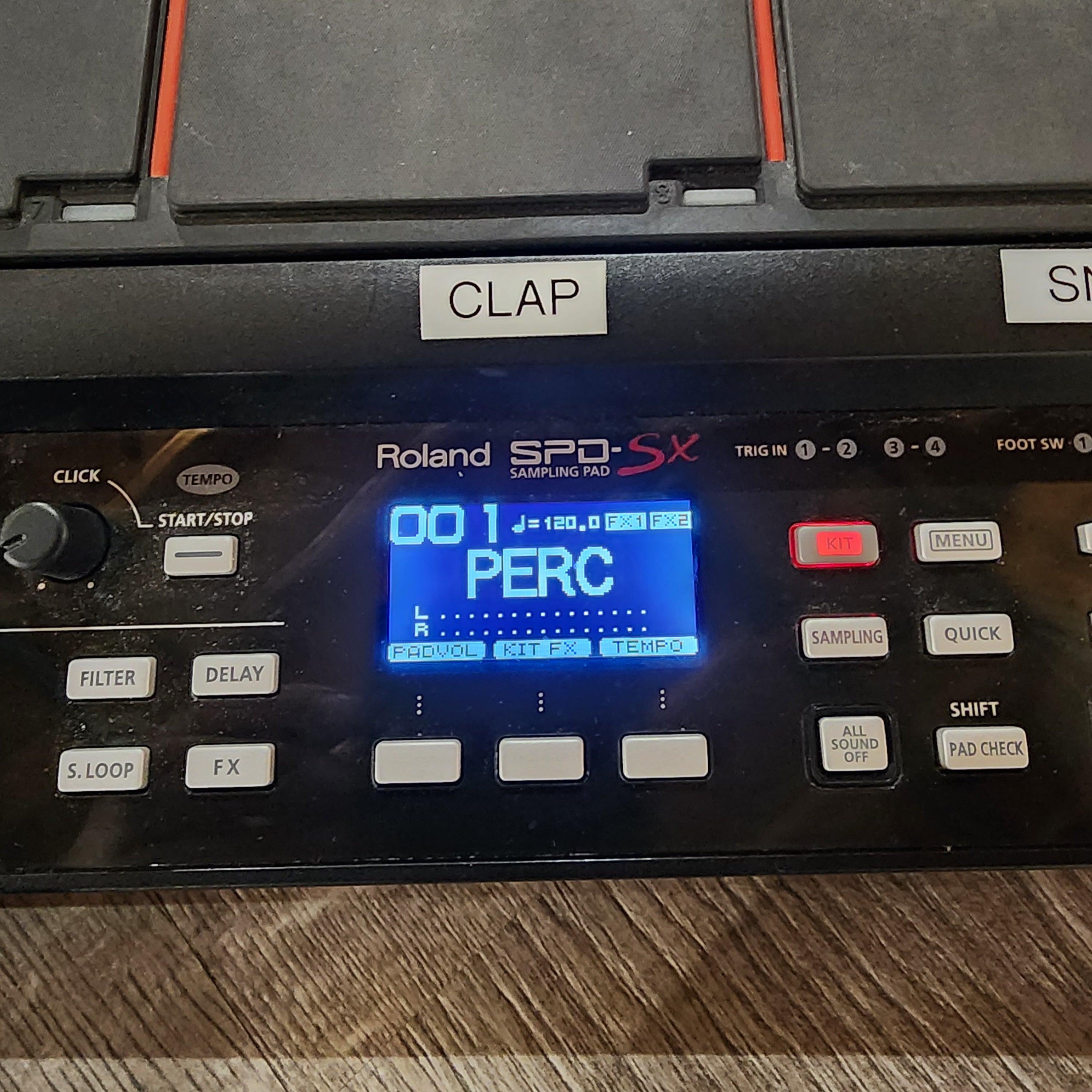 Used Roland SPD-SX Sampling Percussion Pad w/Carry Bag