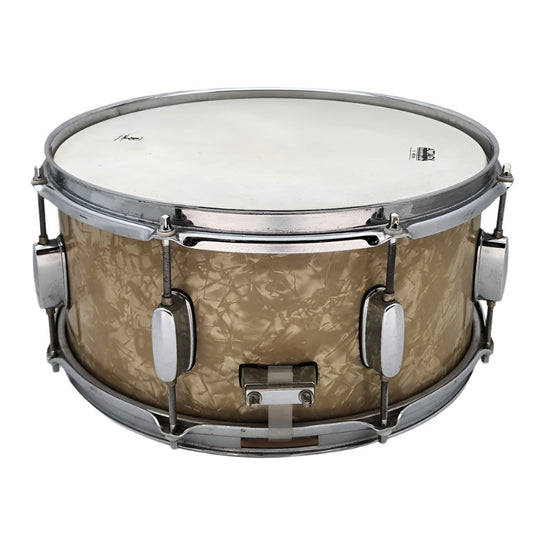 Used Mapex Pro-M Snare Drum 14x6.5 White Marine - Fair - Drum Center Of Portsmouth