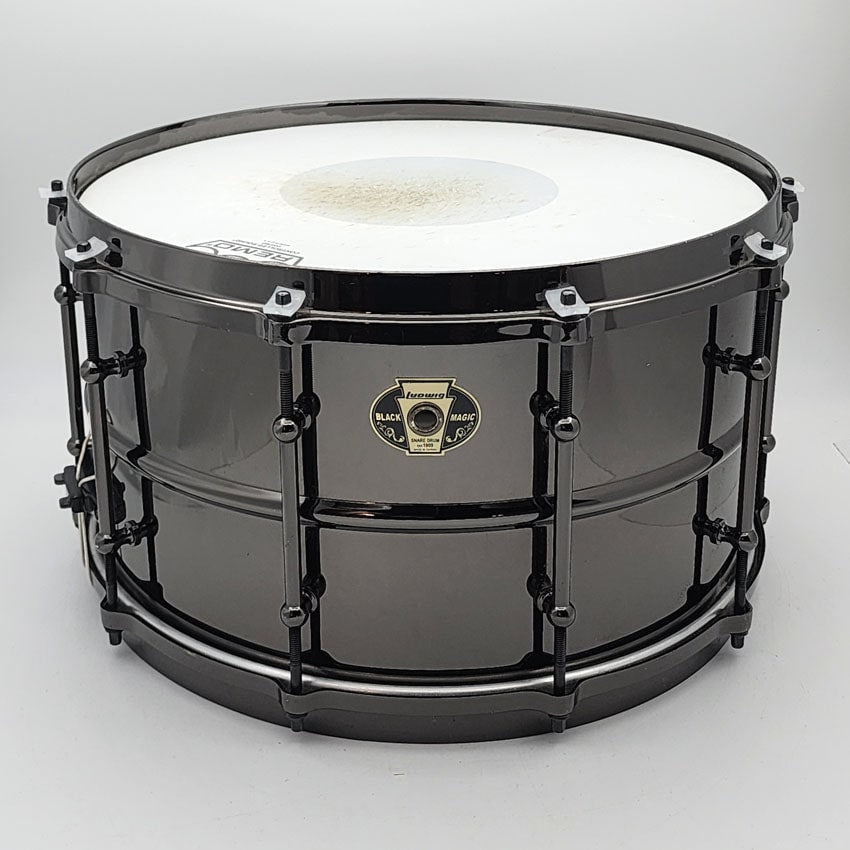 Used Ludwig Black Magic Snare Drum 14x8 - Good - Drum Center Of Portsmouth