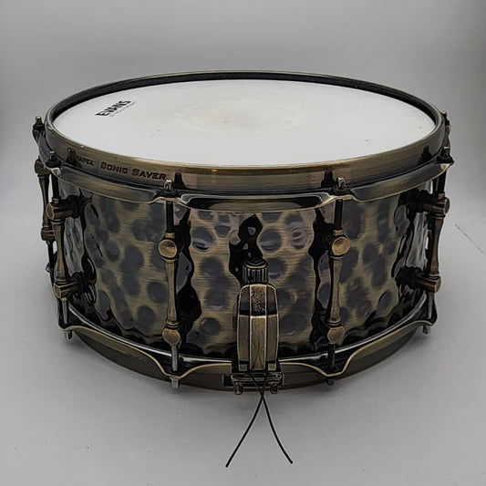 Used Mapex Sledgehammer Brass Snare Drum 14x6.5 - Very Good - Drum Center Of Portsmouth