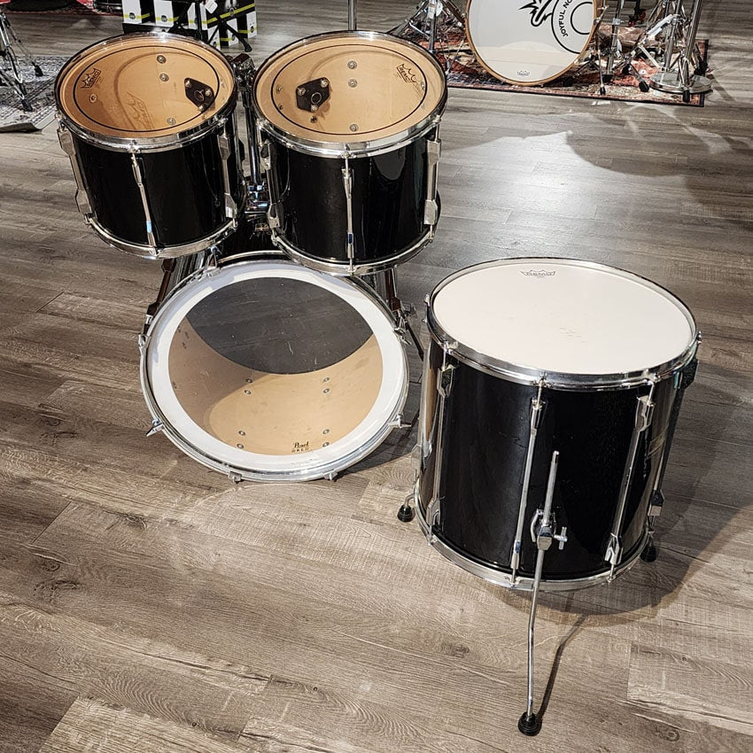 Used Pearl Export 4pc Drum Set Black - Good - Drum Center Of Portsmouth