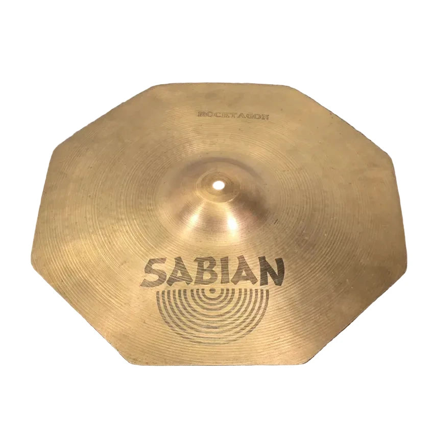 Used Sabian Rocktagon Crash Cymbal 16 - Very Good - Drum Center Of Portsmouth