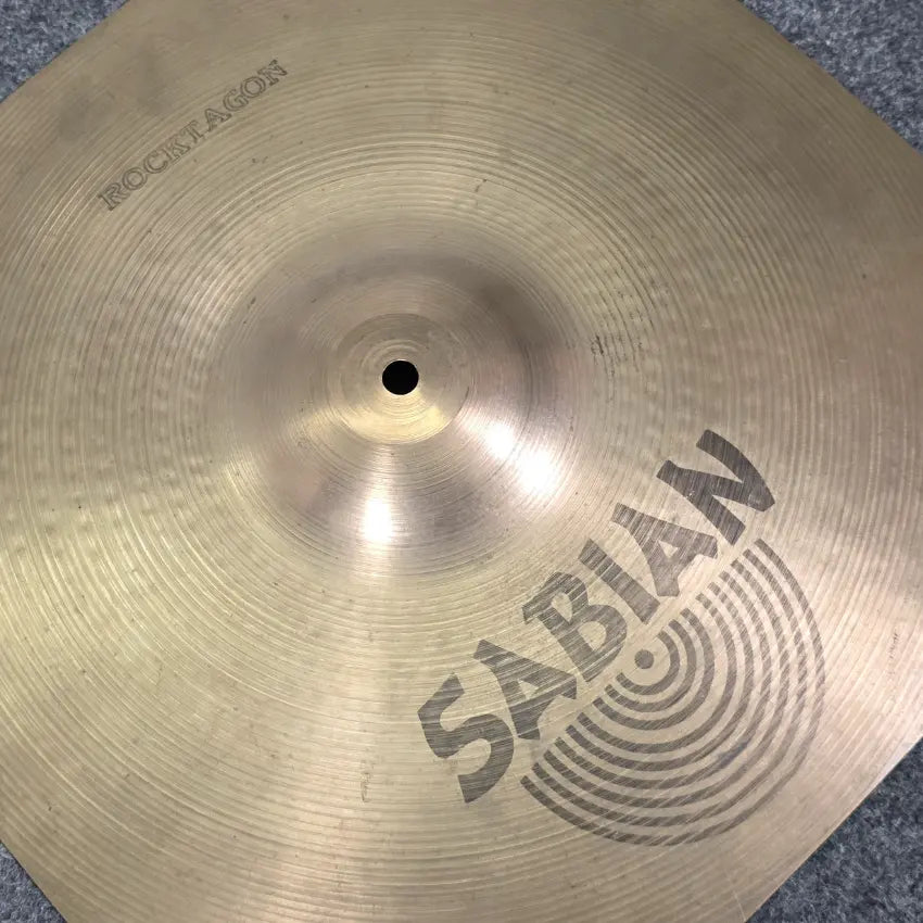 Used Sabian Rocktagon Crash Cymbal 16 - Very Good - Drum Center Of Portsmouth
