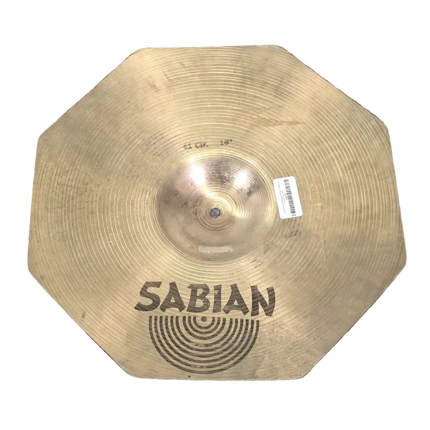 Used Sabian Rocktagon Crash Cymbal 16 - Very Good - Drum Center Of Portsmouth