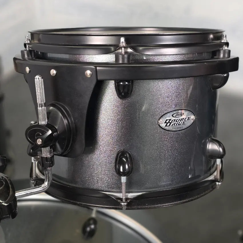 Used PDP Double Drive 7pc Drum Set Grey - Fair - Drum Center Of Portsmouth