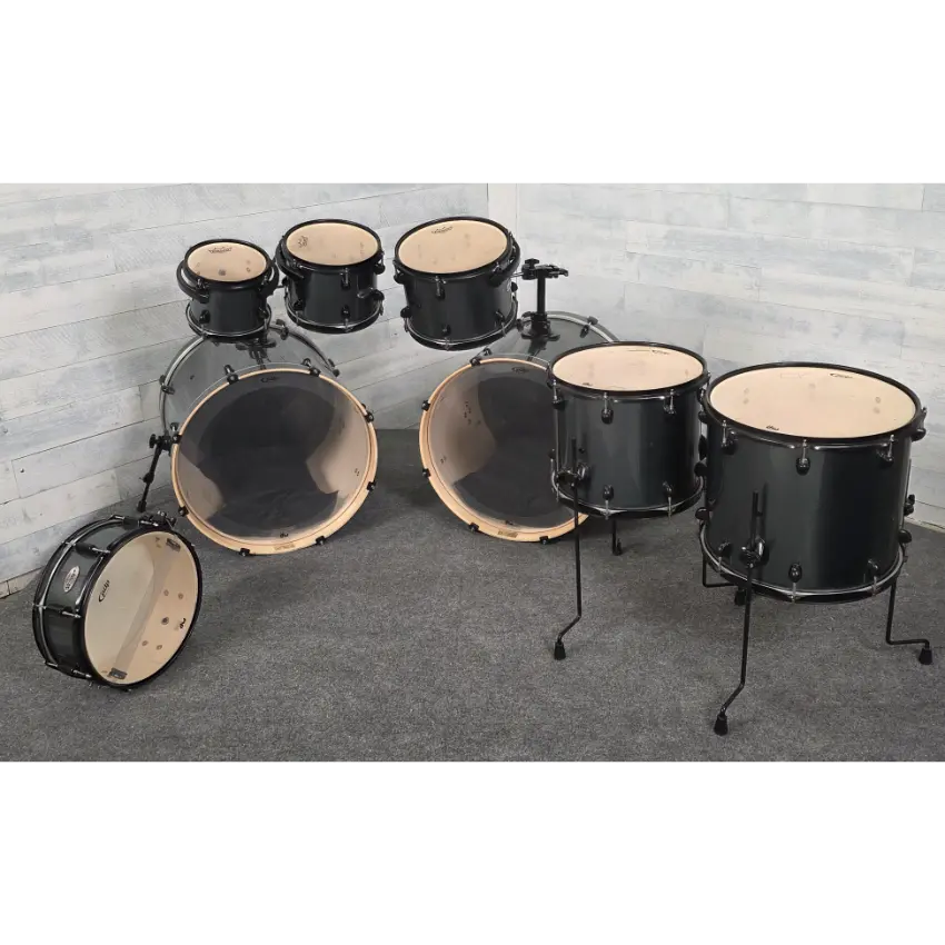 Used PDP Double Drive 7pc Drum Set Grey - Fair - Drum Center Of Portsmouth