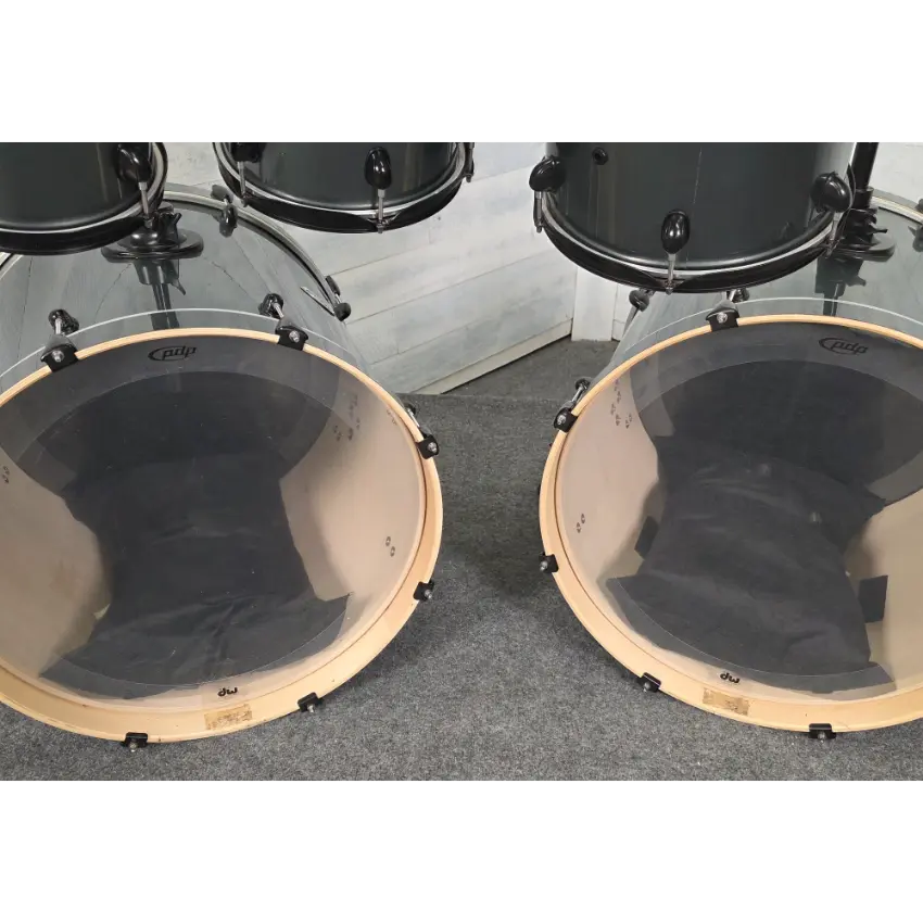 Used PDP Double Drive 7pc Drum Set Grey - Fair - Drum Center Of Portsmouth