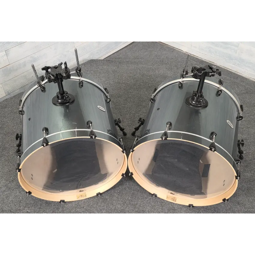 Used PDP Double Drive 7pc Drum Set Grey - Fair - Drum Center Of Portsmouth
