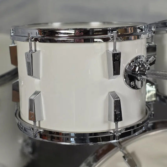 Used Sonor Phonic Centennial 4pc Drum Set White Wrap - Good - Drum Center Of Portsmouth
