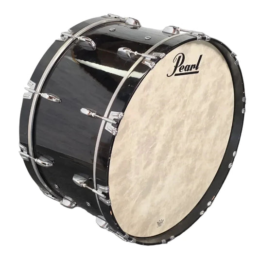 Used Pearl Concert Bass Drum 28x14 Midnight Black w/Stand - Good - Drum Center Of Portsmouth