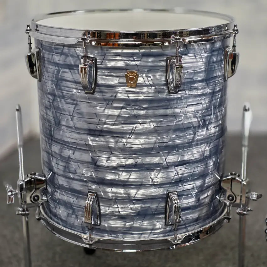Used Ludwig Classic Maple FAB 3pc Drum Set Sky Blue - Very Good - Drum Center Of Portsmouth