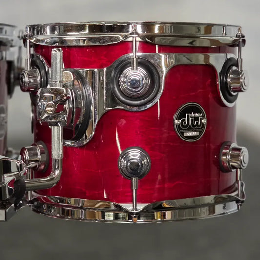 Used DW Performance 4pc Drum Set Cherry Stain - Very Good - Drum Center Of Portsmouth