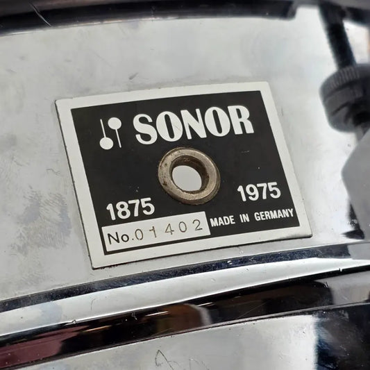 Used Vintage Sonor Ferro-Managanese Steel Shell Snare Drum 14x6.5 - Good - Drum Center Of Portsmouth