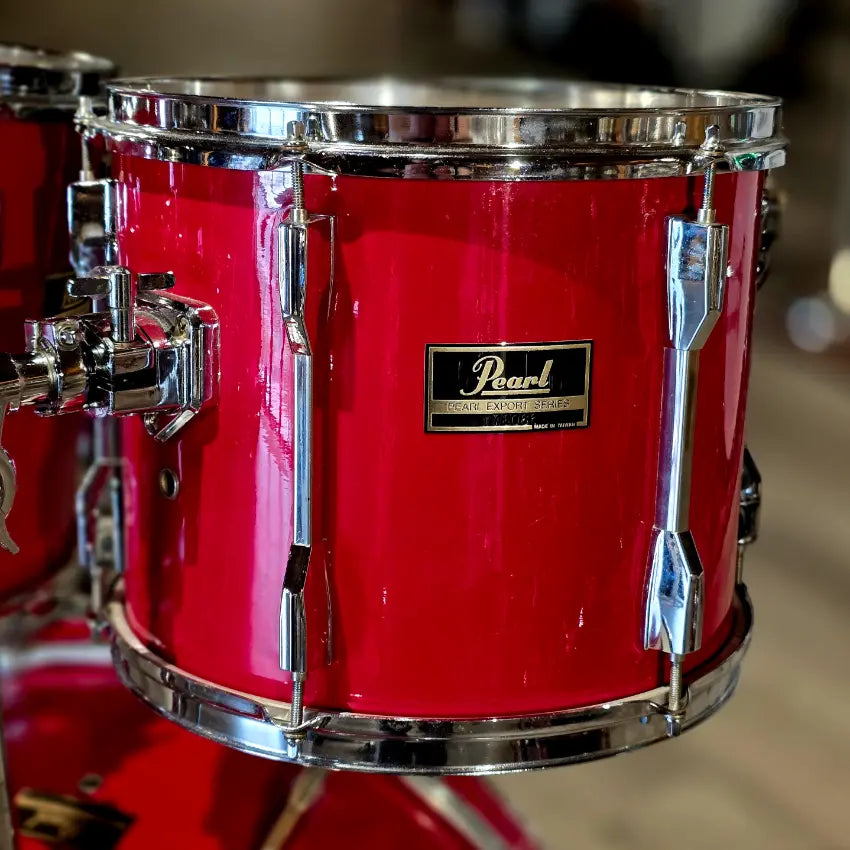 Used Pearl Export 4pc Drum Set Red - Good - Drum Center Of Portsmouth