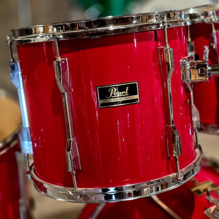 Used Pearl Export 4pc Drum Set Red - Good - Drum Center Of Portsmouth