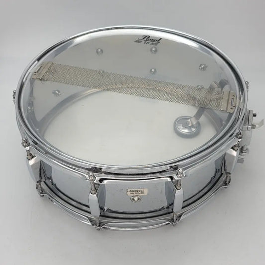 Used Pearl Steel Shell 14x5.5 Snare Drum - Good - Drum Center Of Portsmouth