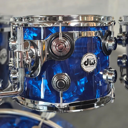 Used DW Collectors VLT 333 Maple 7pc Drum Set Blue Moonstone - Very Good - Drum Center Of Portsmouth