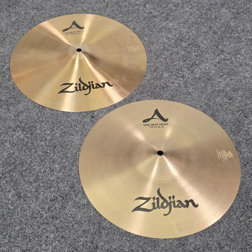 Used Zildjian New Beat Hi Hat Cymbals 14" - Good - Drum Center Of Portsmouth