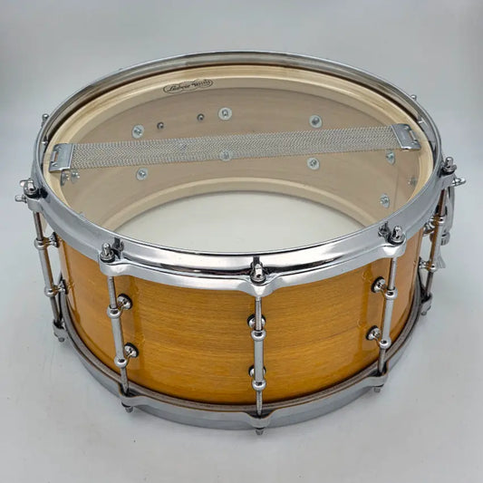 Used Ludwig Limited Edition Solid Ply Tulipwood Snare Drum 14x6.5 Golden Slumbers - Excellent - Drum Center Of Portsmouth