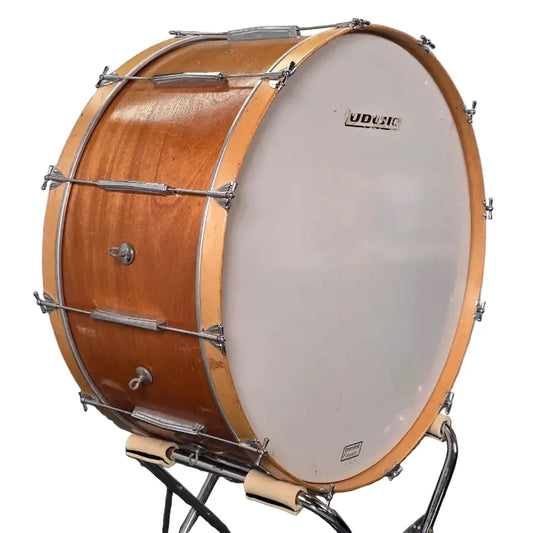 Used Ludwig Concert Mahogany Bass Drum 36" w/Stand - Good | NO WEB | - Drum Center Of Portsmouth