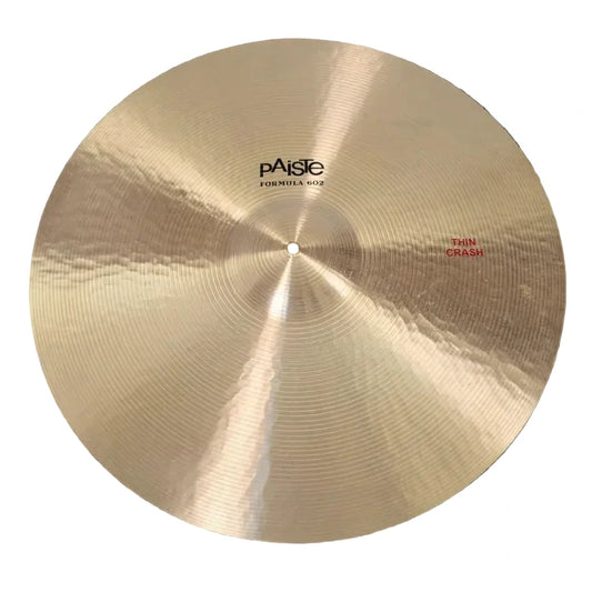 Used Paiste Formula 602 Thin Crash Cymbal 22" - Very Good - Drum Center Of Portsmouth