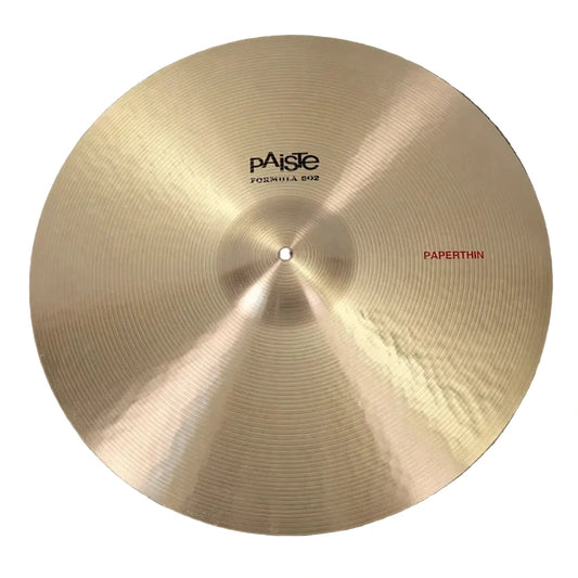 Used Paiste Formula 602 Paper Thin Crash Cymbal 20" - Very Good - Drum Center Of Portsmouth
