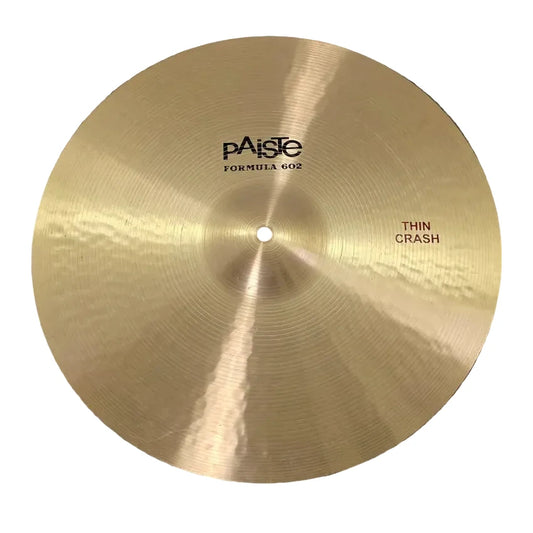 Used Paiste Formula 602 Thin Crash Cymbal 16 - Good - Drum Center Of Portsmouth