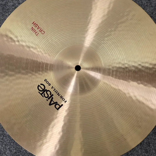 Used Paiste Formula 602 Thin Crash Cymbal 16 - Good - Drum Center Of Portsmouth