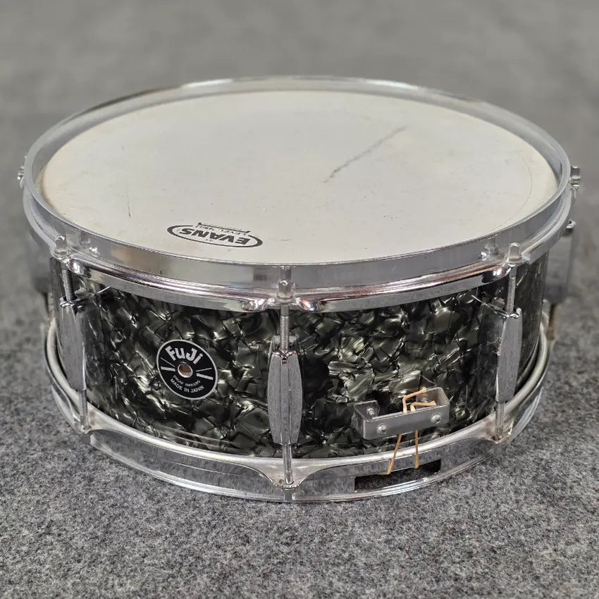 Used Fuji 4pc Drum Set Black Marine Pearl w/Black Jack FT - Good - Drum Center Of Portsmouth