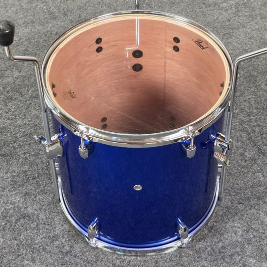 Used Pearl Export Floor Tom 14x14 High Voltage Blue - Very Good - Drum Center Of Portsmouth
