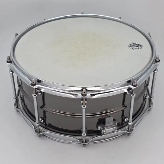 Used Pork Pie "Big Black" Snare Drum 14x6.5 - Good - Drum Center Of Portsmouth