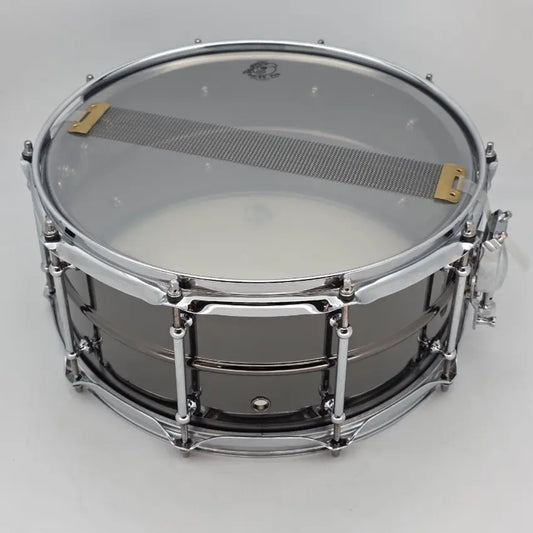 Used Pork Pie "Big Black" Snare Drum 14x6.5 - Good - Drum Center Of Portsmouth