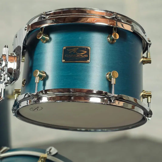 Used Canopus RFM 3pc Jazz Drum Set Teal Oil - Very Good - Drum Center Of Portsmouth