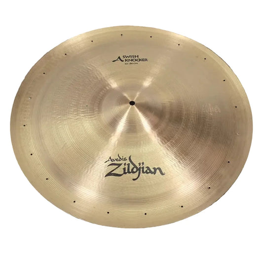 Used Zildjian A Swish Knocker Cymbal 22" w/o Rivets - Good - Drum Center Of Portsmouth