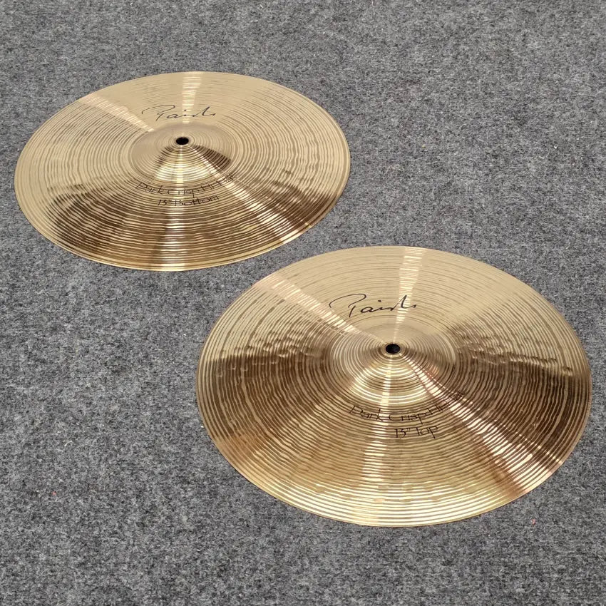 Used Paiste Signature Dark Crisp Hi Hat Cymbals 13" - Very Good - Drum Center Of Portsmouth