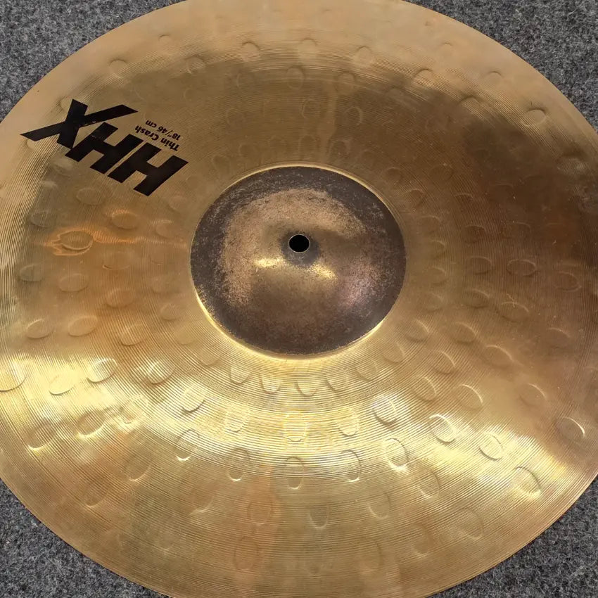 Used Sabian HHX Thin Crash Cymbal Cymbal 18" Brilliant - Very Good - Drum Center Of Portsmouth