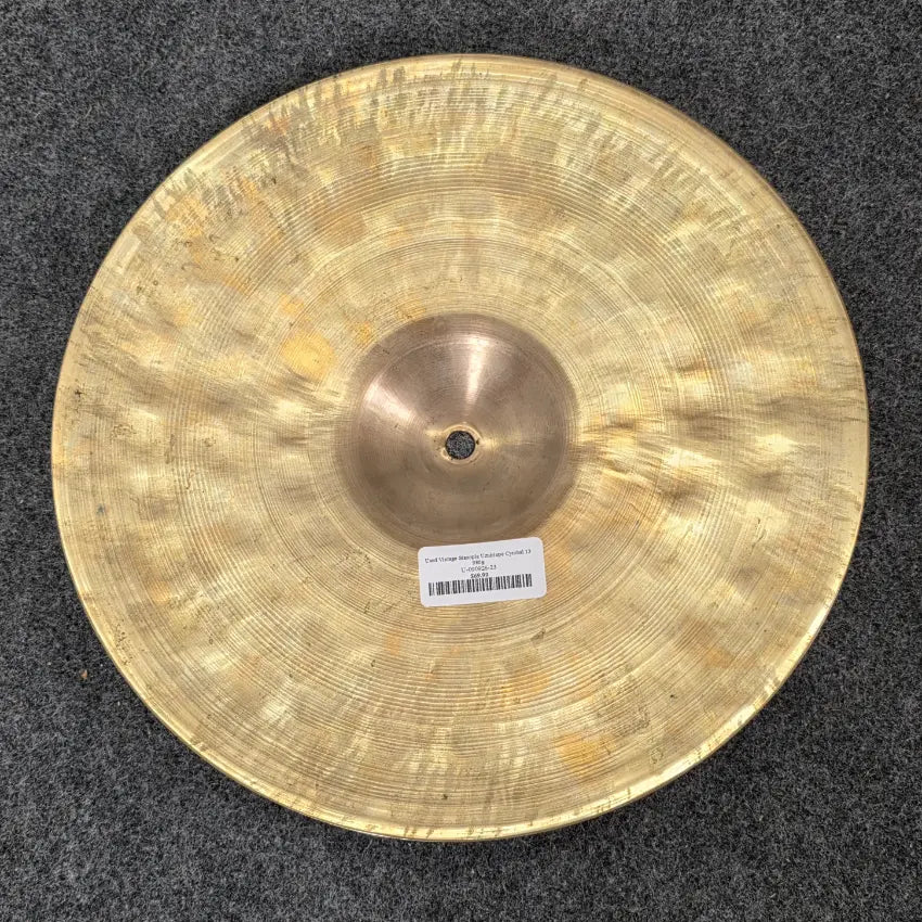 Used Vintage Stanople Uzuiriope Cymbal 13" 986 grams - Fair - Drum Center Of Portsmouth