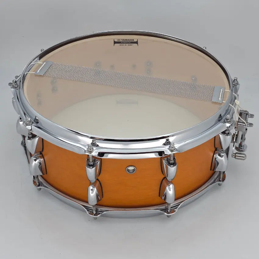 Used Yamaha Tour Custom Maple Snare Drum 14x5.5 Caramel Satin - Good - Drum Center Of Portsmouth