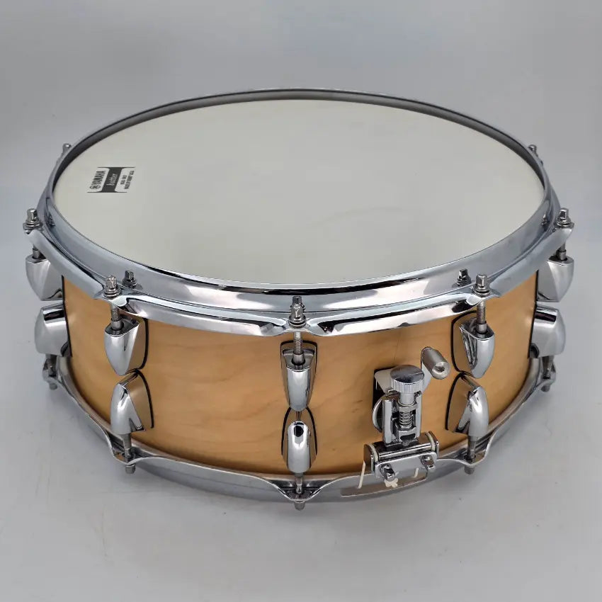 Used Yamaha Tour Custom Maple Snare Drum 14x5.5 Butterscotch Satin - Good - Drum Center Of Portsmouth