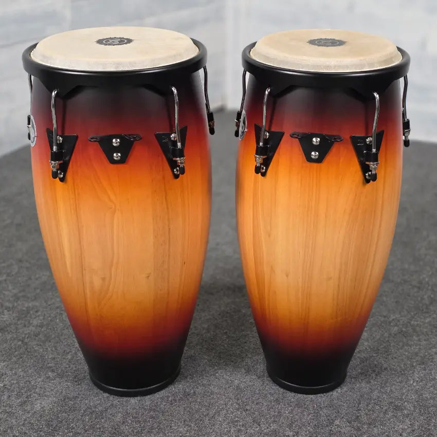Used LP City Congas Set 11 and 12 w/ Stand Vintage Sunburst - Very Good - Drum Center Of Portsmouth