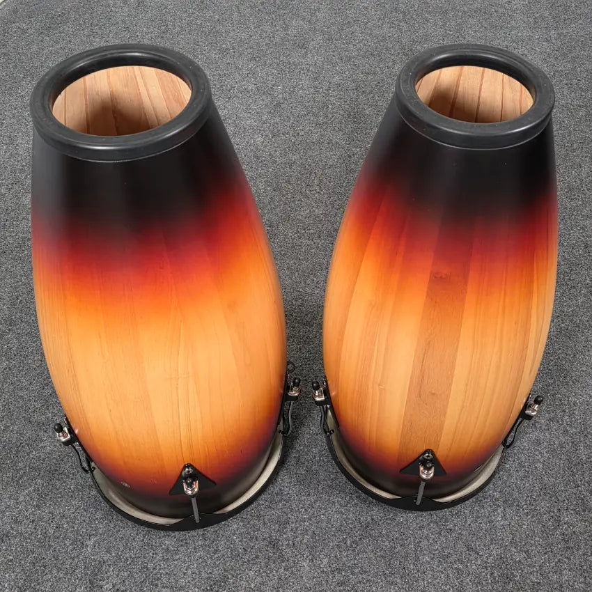 Used LP City Congas Set 11 and 12 w/ Stand Vintage Sunburst - Very Good - Drum Center Of Portsmouth