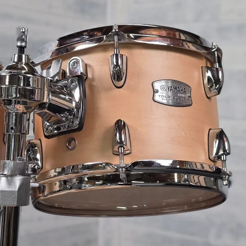 Used Yamaha Tour Custom Maple 4pc Drum Set w/20BD Butterscotch Satin - Good - Drum Center Of Portsmouth