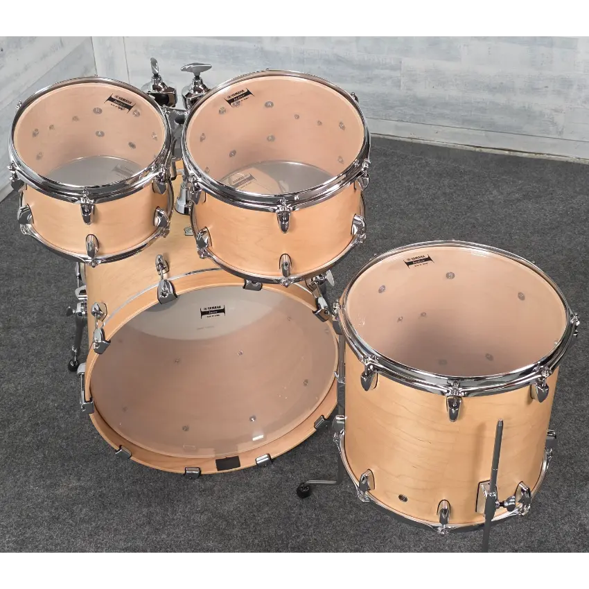 Used Yamaha Tour Custom Maple 4pc Drum Set w/20BD Butterscotch Satin - Good - Drum Center Of Portsmouth