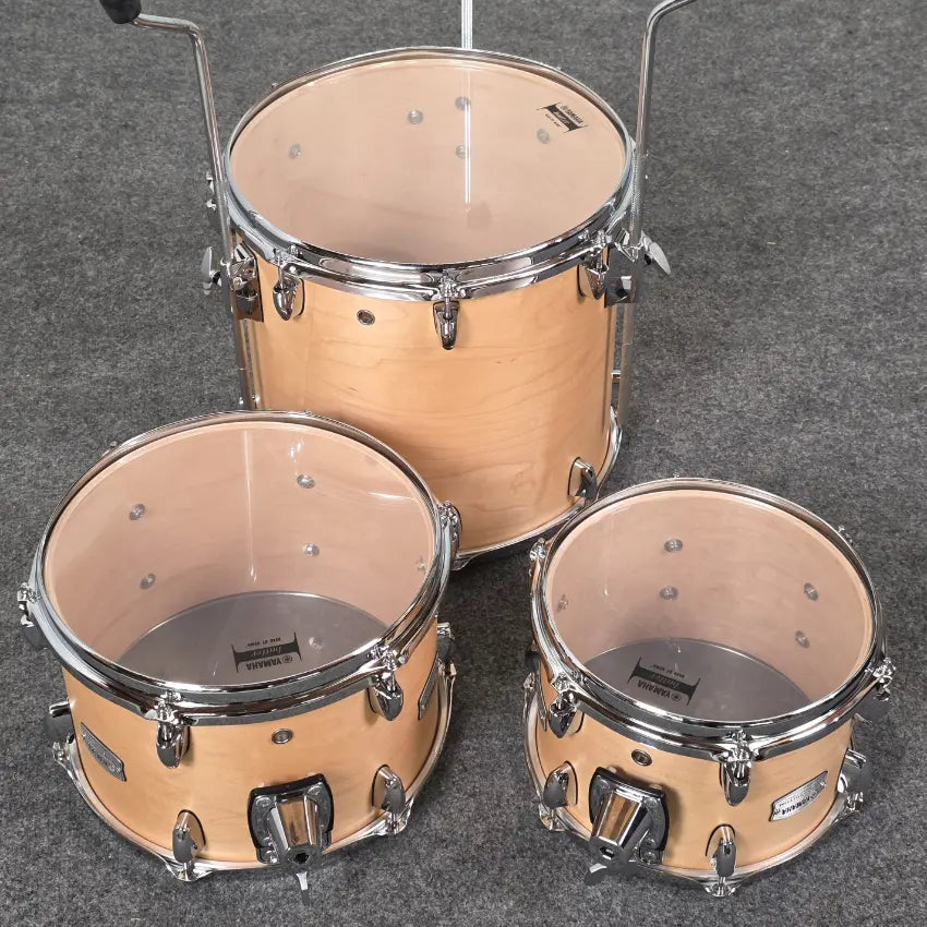 Used Yamaha Tour Custom Maple 4pc Drum Set w/20BD Butterscotch Satin - Good - Drum Center Of Portsmouth