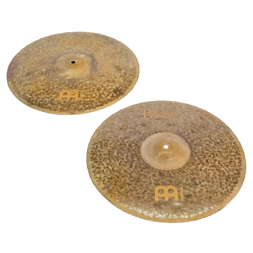 Used Meinl Byzance Extra Dry Medium Thin Hi Hat Cymbals 16" - Very Good - Drum Center Of Portsmouth