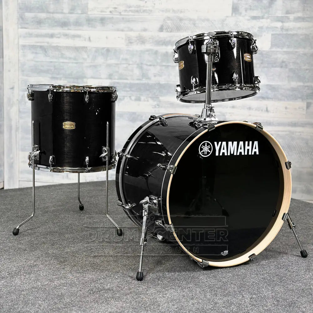 Yamaha Stage Custom Birch 3pc Drum Set 22/13/16 Raven Black - Drum Center Of Portsmouth