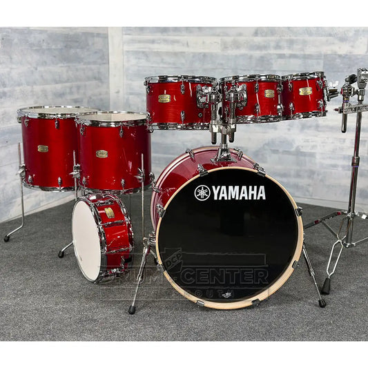 Yamaha Stage Custom Birch 7pc Drum Set 22/8/10/12/14/16/14 Cranberry Red - Drum Center Of Portsmouth