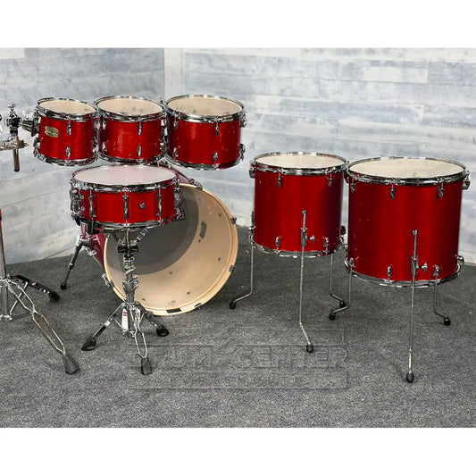 Yamaha Stage Custom Birch 7pc Drum Set 22/8/10/12/14/16/14 Cranberry Red - Drum Center Of Portsmouth