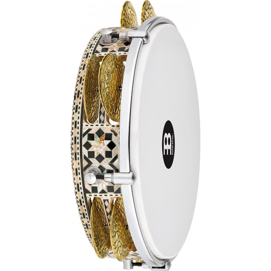 Meinl Percussion Artisan Riq Drum 8.75" White Burl Mosaic - Drum Center Of Portsmouth